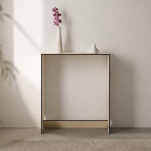 Modern Thin Wood Console Table: Small Entryway Furniture