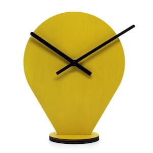 Minimalist Wooden Desk Clock: Silent Modern Table Timepiece