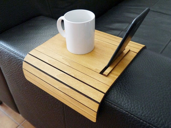 Mini mesa de centro de pino para reposabrazos sofá de madera - Etsy México