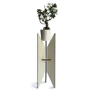 Runder Dreibein Blumentopf Blumenständer Stilvoller Indoor Blumentopf Sockel Modernes Teelicht Akzent Tisch Elegantes Wohnzimmer Wohnkultur Möbel