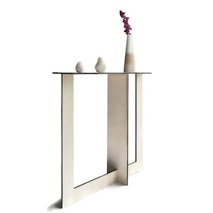 Contemporary Slim Console Table for Hallway Inspired by the Fibonacci Series and Golden Ratio - Perfect for Small Spaces, Behind Sofa Tables