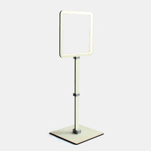 Italian LED Modular Floor Lamp with LEGO® Bricks: Modern Wood Design
