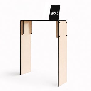 Smalt foajébord, 61 x 20 x 81 cm: Modern italiensk design med telefonstativ