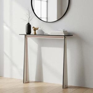 Table console ultra mince pour petit espace, 30 x 5 po. : étagère d'entrée étroite moderne