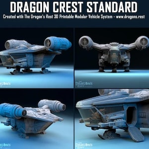 Dragon Crest Standard Schiff - The Dragons Rest - 28 mm - Sci-Fi Fahrzeug