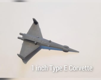 Type E Corvette - 28mm - 1/270 & 1 inch Hex - 2nd Dynasty - 3D Printed