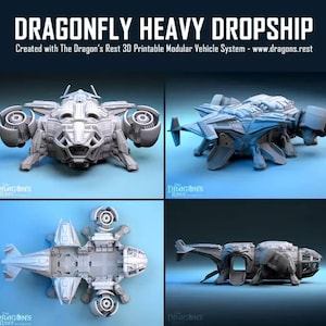 Dragonfly Heavy Dropship - The Dragons Rest - 28mm - Sci Fi Vehicle