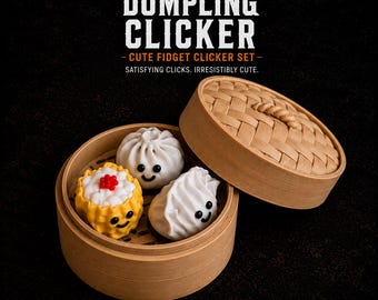 Jeu de jouets Clicker Fidget pour boulettes | Jouet de bureau kawaii | Clicker sensoriel imprimé en 3D | TDAH agité | Cadeau anti-stress