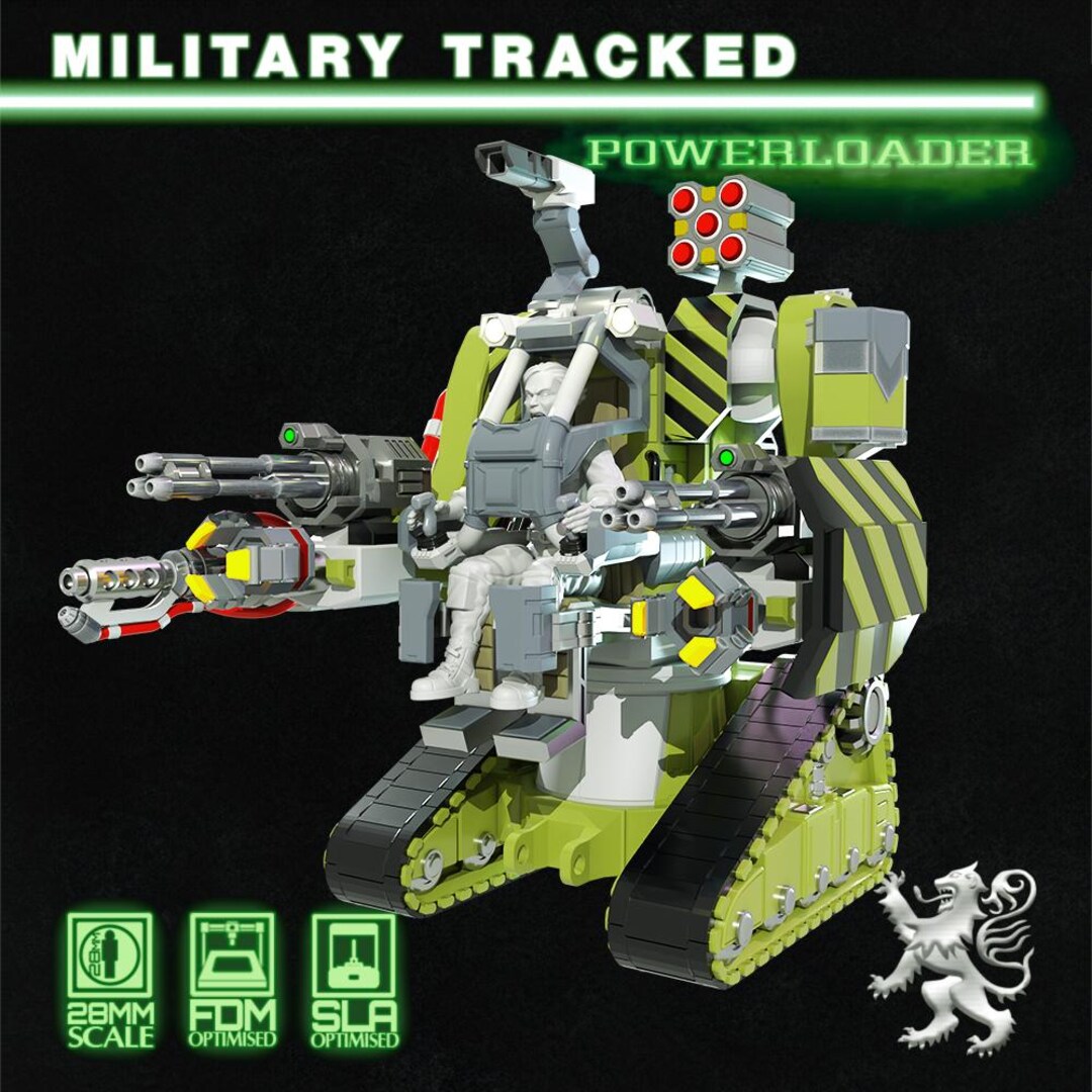 Military Tracked Power Loader - 2nd Dynasty- 28mm - Tabletop Play - War ...