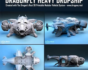 Dragonfly Heavy Dropship - The Dragons Rest - 28mm - Sci Fi Vehicle