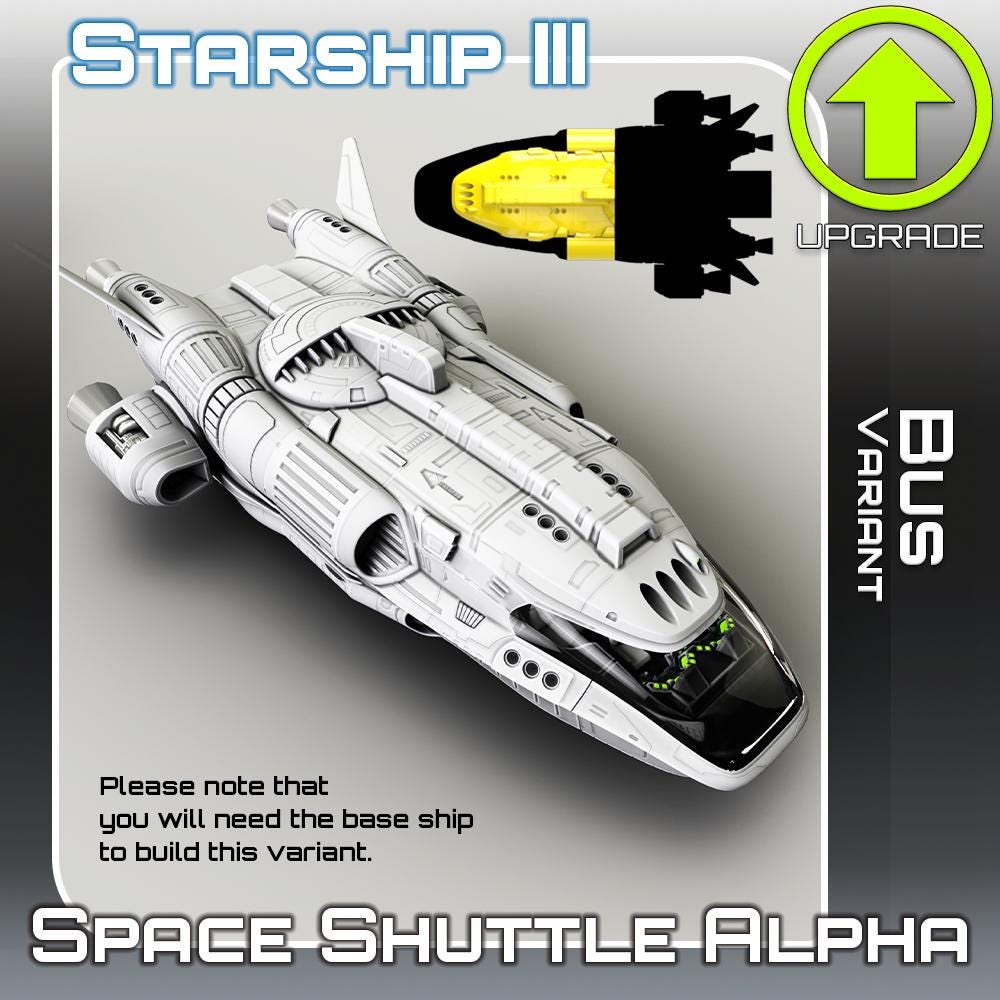 Shuttle Variants Shuttle Alpha Variants - 2nd Dynasty - 28MM - Etsy