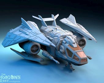 Vortex Heavy Fighter - The Dragons Rest - 28mm - Sci Fi Vehicle