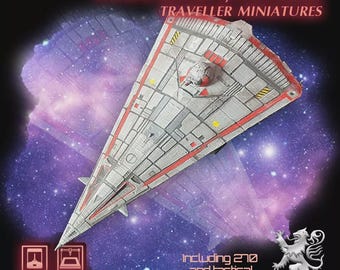 2.ª Dinastía - Modelo Type S Scout impreso en 3D - 28 mm - 1/270 y 1 pulgada hexagonal