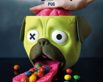 Candy Creeper Pug - Dozownik cukierków - Druk 3D