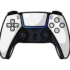 Video Game Controller SVG Playstation 5 Files Games  PNG JPG