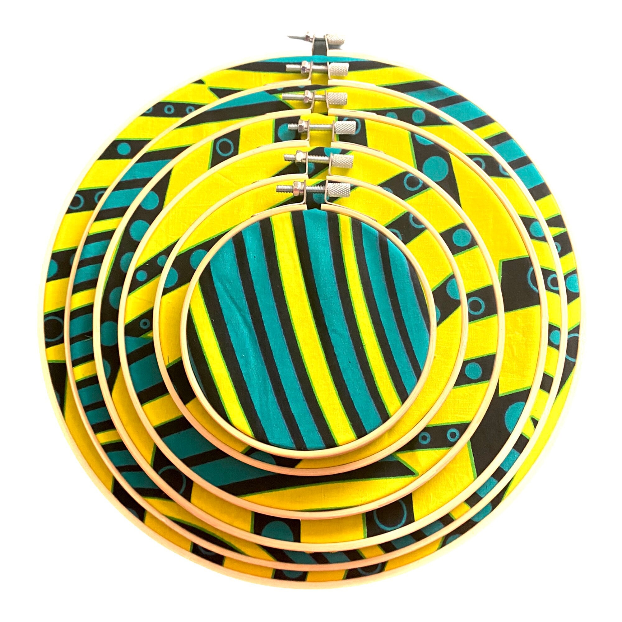 African Heritage Wood Circle Wall Artyellow Theme Decor Etsy