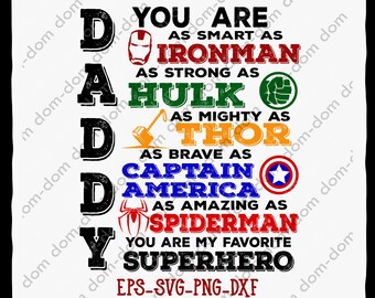 Download Dad Superhero Svg Etsy
