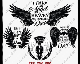 Download Dad In Heaven Svg Etsy