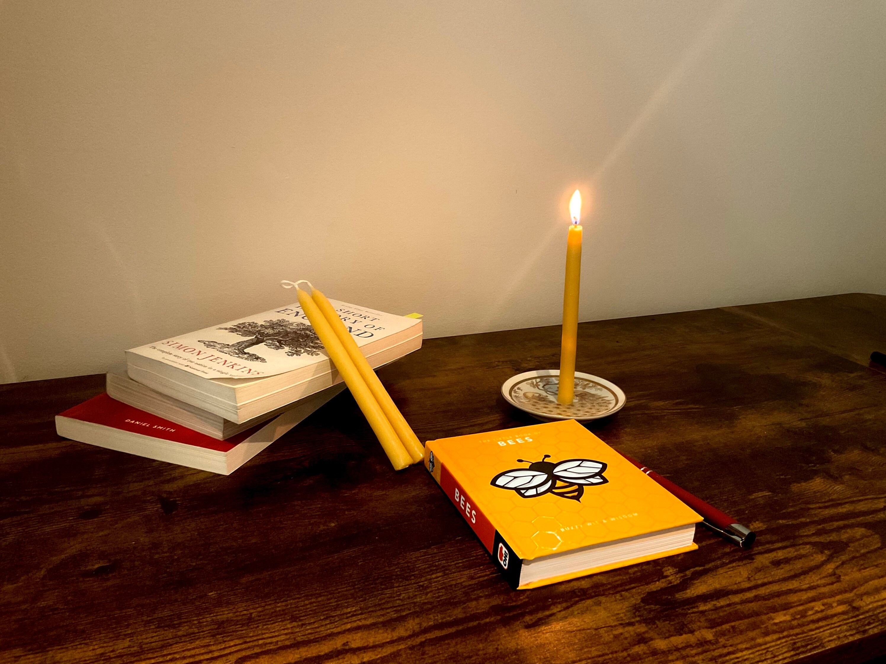 Hand Dipped Candles... 100 Dorset Beeswax Taper Candles Etsy UK