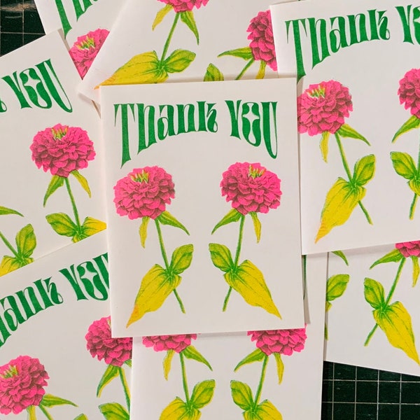 Floral Thank You Card