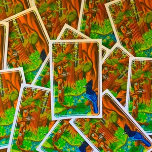 Autocollant de forêt cascadienne