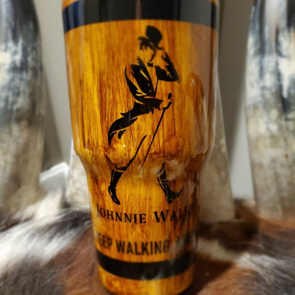 Johnnie Walker 30oz Woodgrain Tumbler