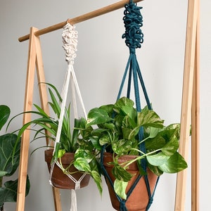 Macrame Plant Hanger | Indoor Plant Hanger | Single & Double