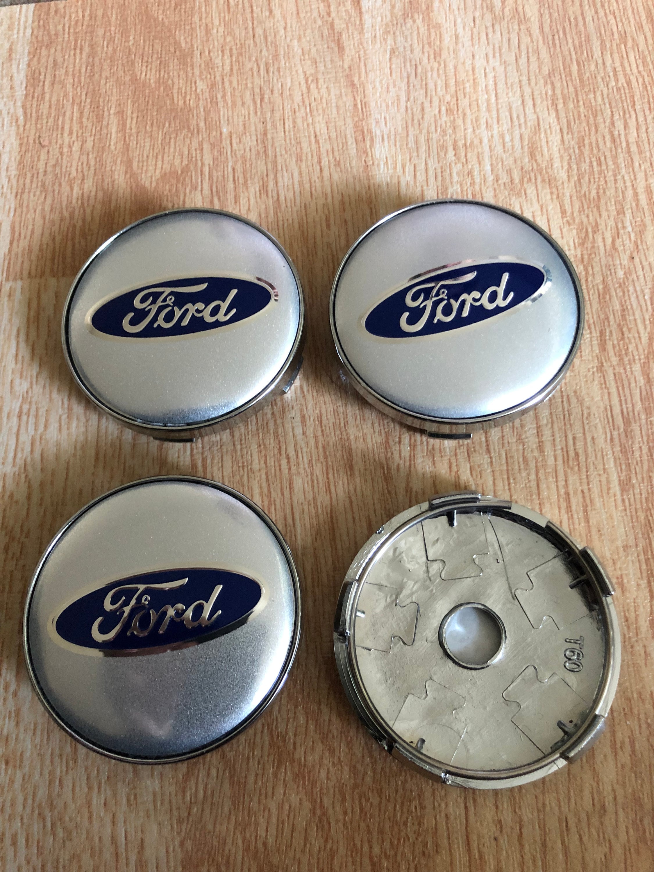4x Ford 60mm 6.0cm Wheel Centre Cap Hub Alloy Caps Silver / Etsy