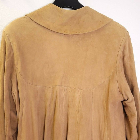 Vintage Sun Suedes Long Camel Colored Suede Coat … - image 4