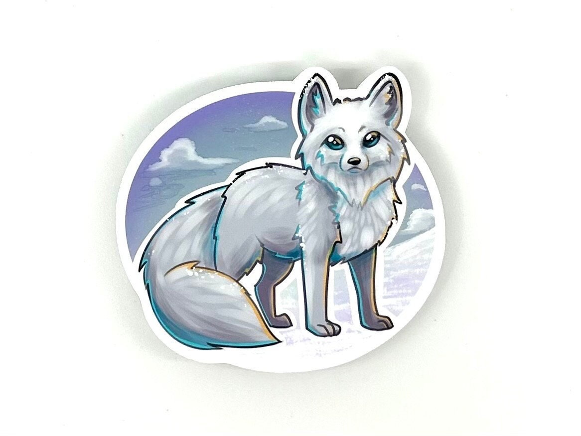 Arctic Fox nauturfasern Stickers