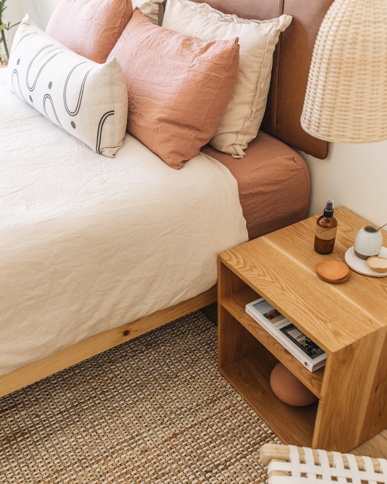 White Oak Night Stand Etsy