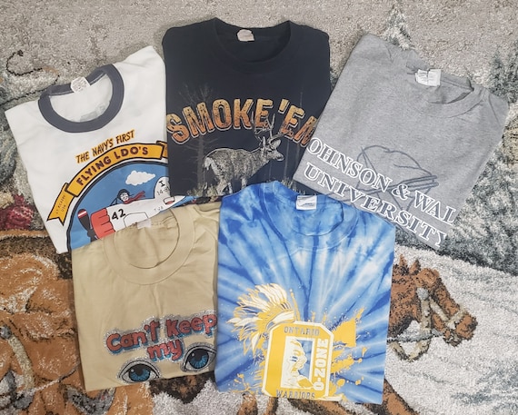 Vintage T-shirts 70's 80s 90s. Various Singles -