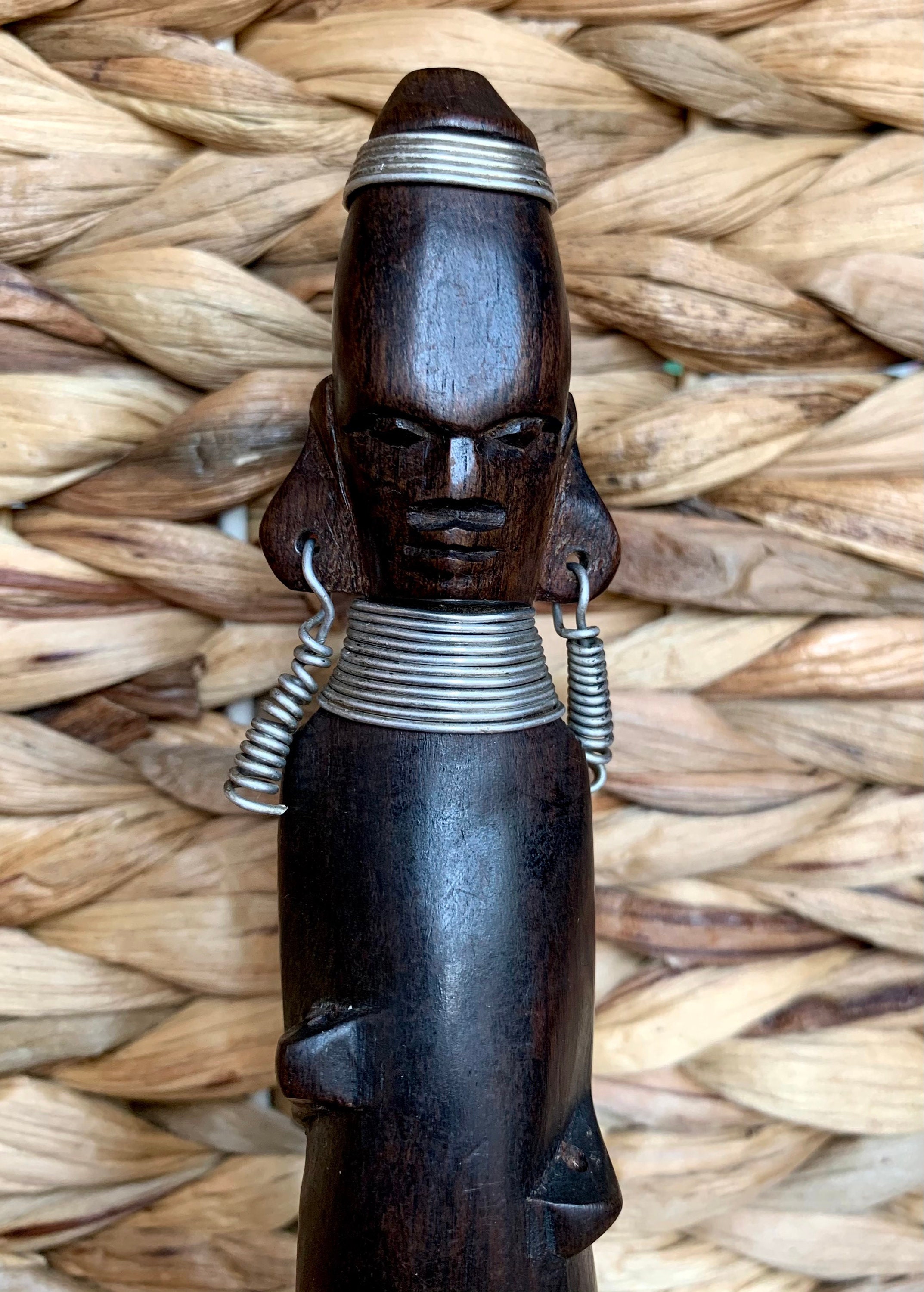 Vintage Hand Carved African Figurine Incense Stick Holder Etsy