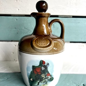 vintage carafe à flacons de whisky écossais Montrose Potteries Ecosse des années 1970 à collectionner carafe