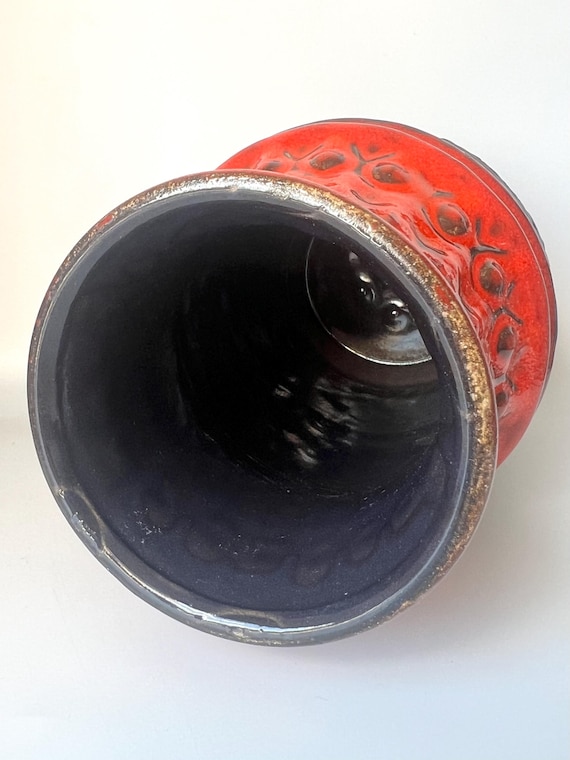 ヴィンテージ Jasba 陶器花瓶 1 582 20 西ドイツ製 1970年代 陶器