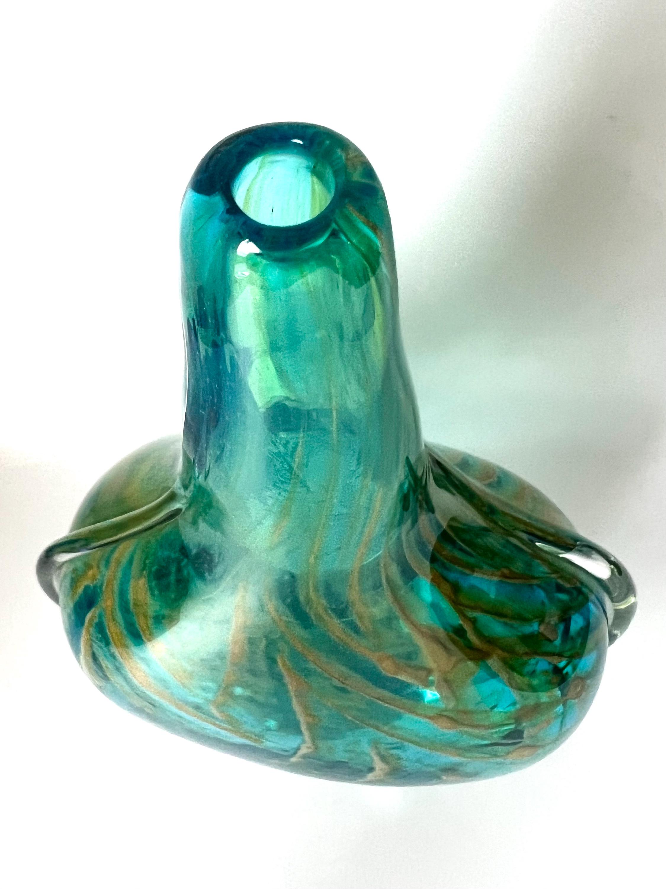 1970年代ヴィンテージ イムディーナ ガラス 大型花瓶 マルタ