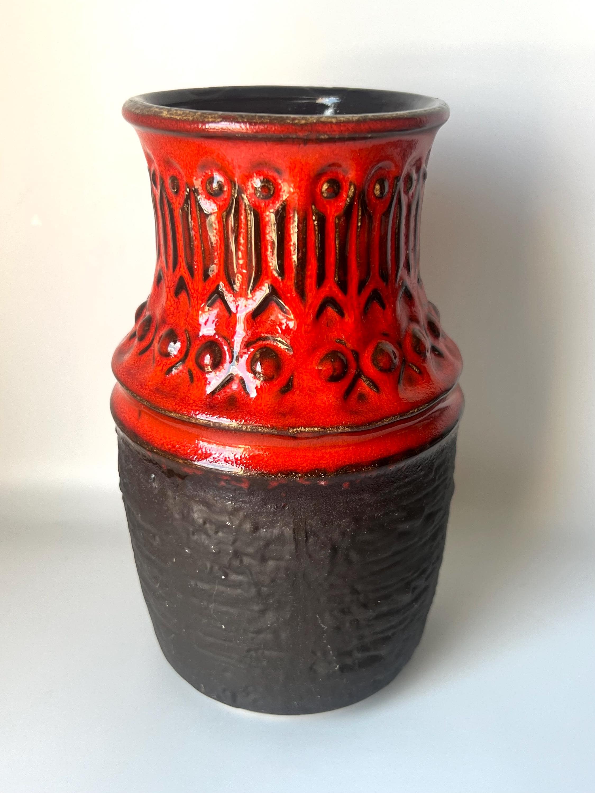 【ドイツ Jasbaの花瓶】ヴィンテージ 389 ヴィンテージ Jasba 陶器花瓶 1 582 20 西ドイツ製 1970年代 陶器