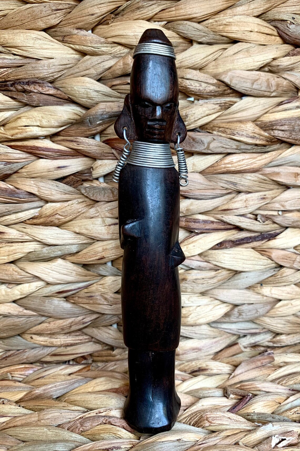 Vintage Hand Carved African Figurine Incense Stick Holder Etsy