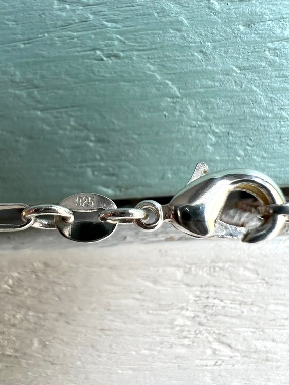 Lapis Lazuli 925 Silver Pendant Necklace Cabochon… - image 4