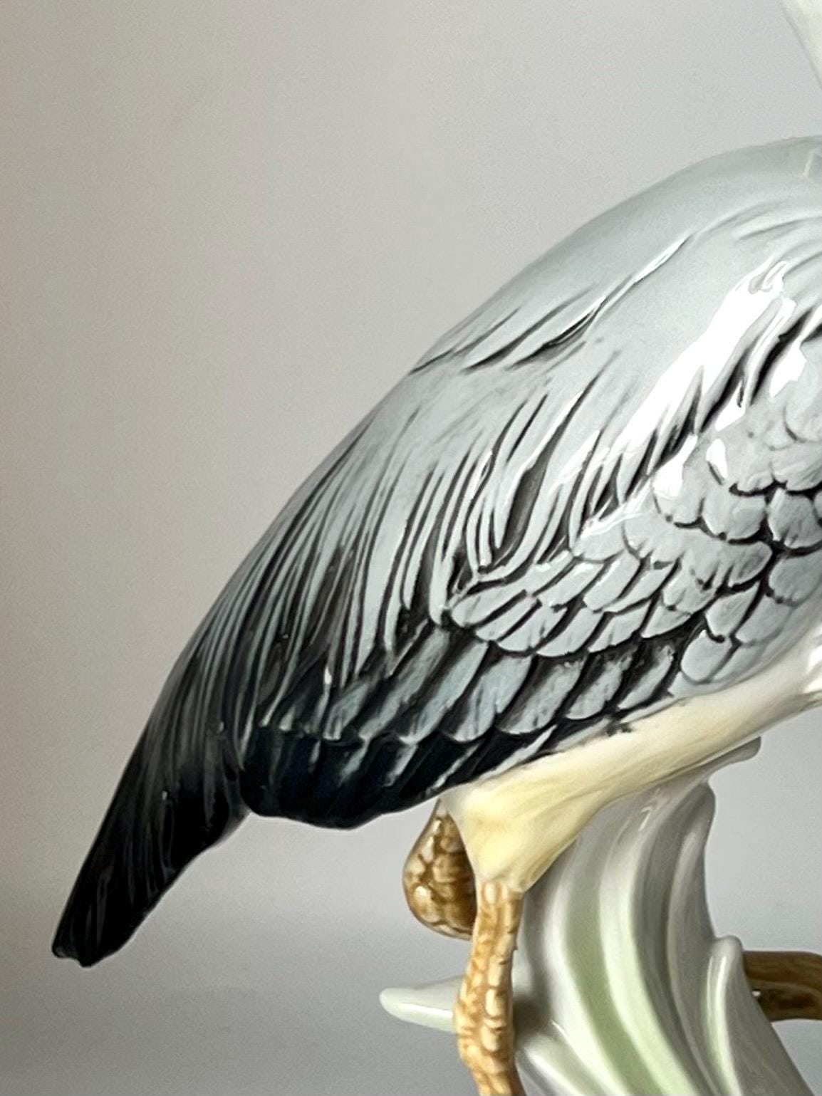 Karl Ens Large Porcelain Herons Figure 1900 - 1919 ENS Mark - Etsy