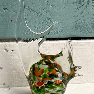 Vintage Maltese Angelfish Art Glass Collectible