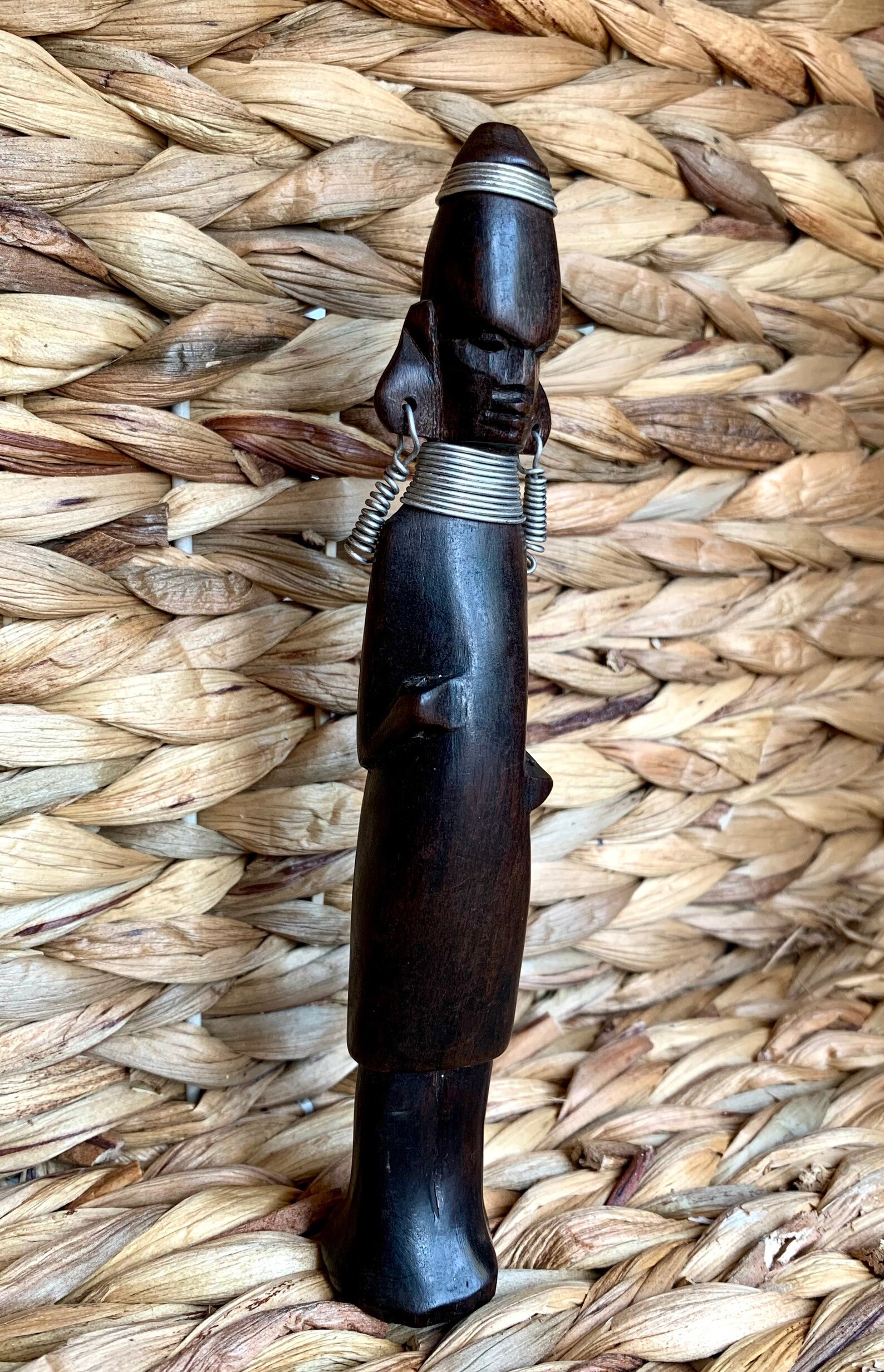 Vintage Hand Carved African Figurine Incense Stick Holder Etsy