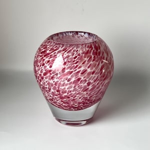 Jarrón de vidrio con forma de copo de nieve de Wedgwood de los años 70, coleccionable