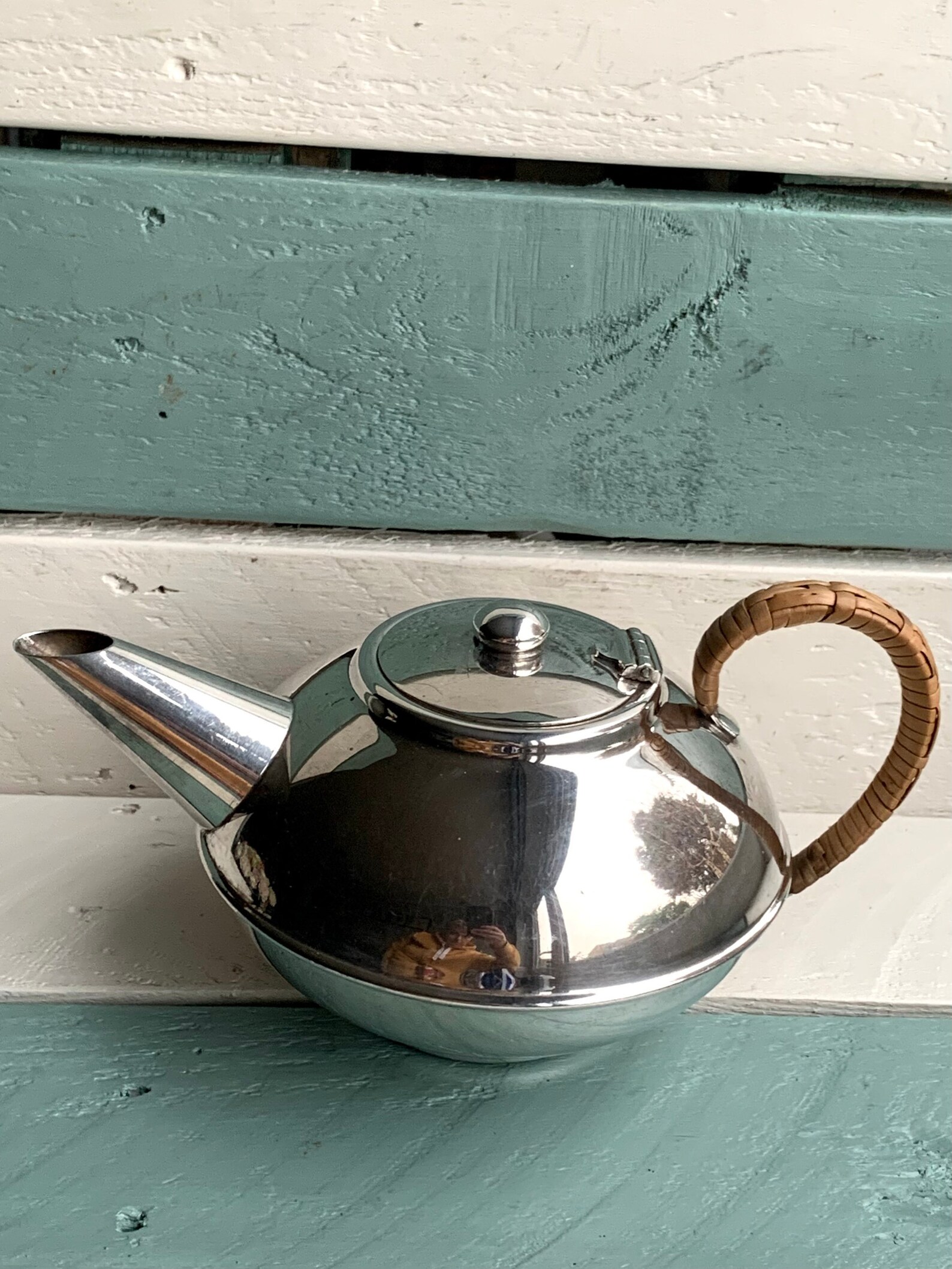 Art Deco Plato Silver Plated EPNS Teapot Made in England Etsy