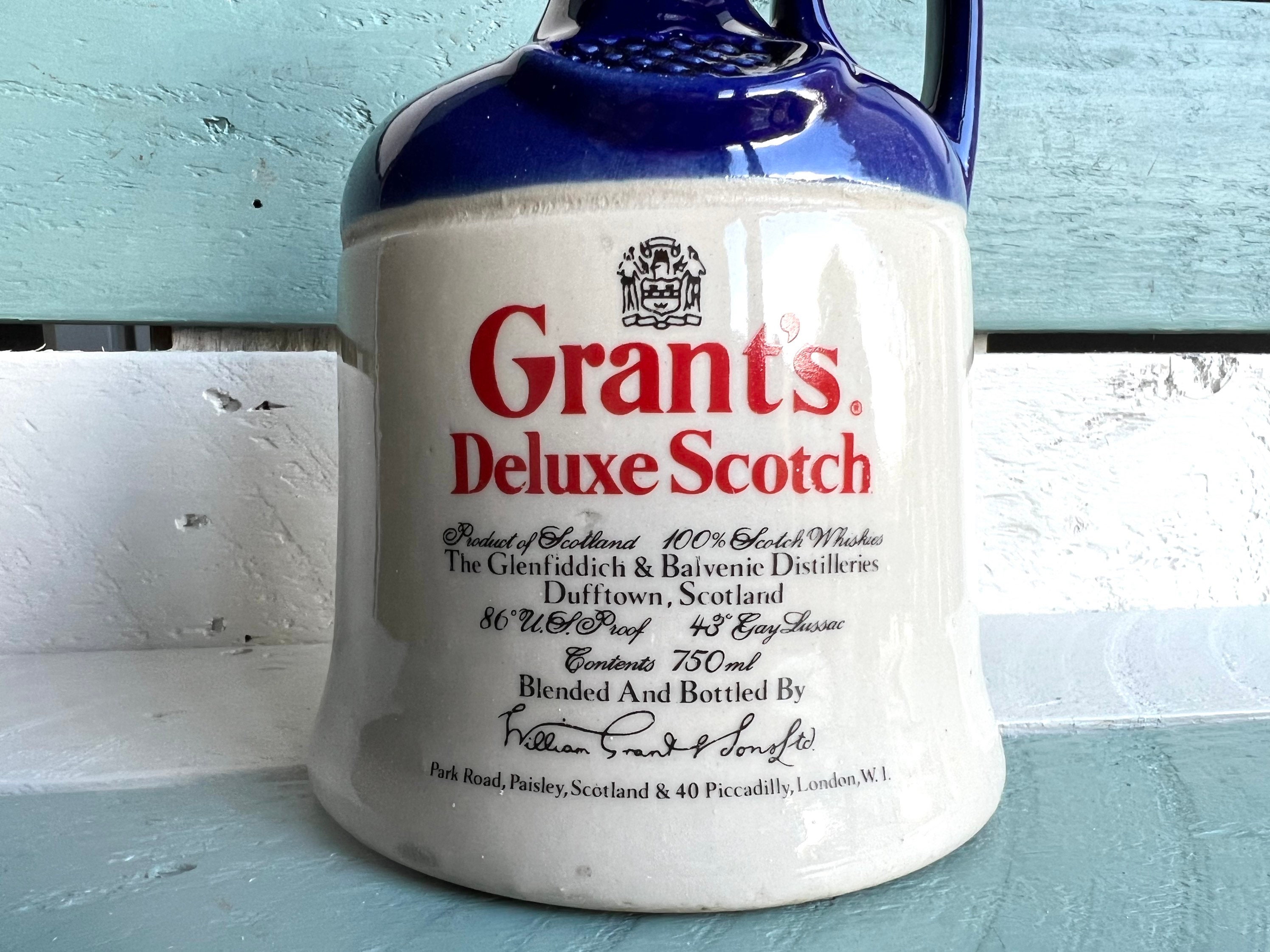 Vintage Grant's Deluxe Scotch Decanter Dufftown Scotland