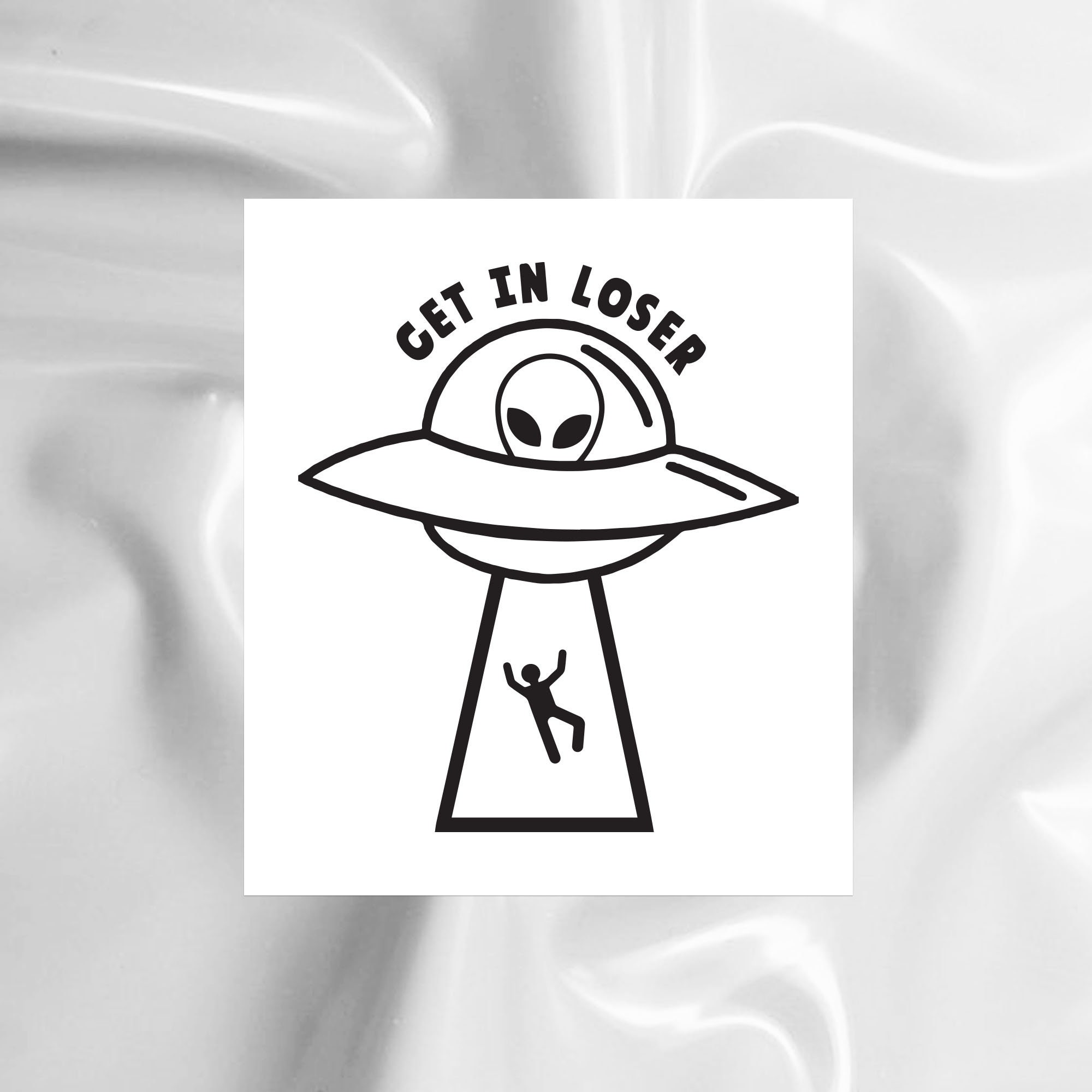 Get In Loser Mean Girls UFO Vinyl Bumper Sticker Laptop Etsy
