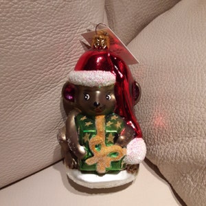 Christopher Radko 1998 &quot;Mouse Wrap&quot; (Starlight Members Only Gift) with tag and box