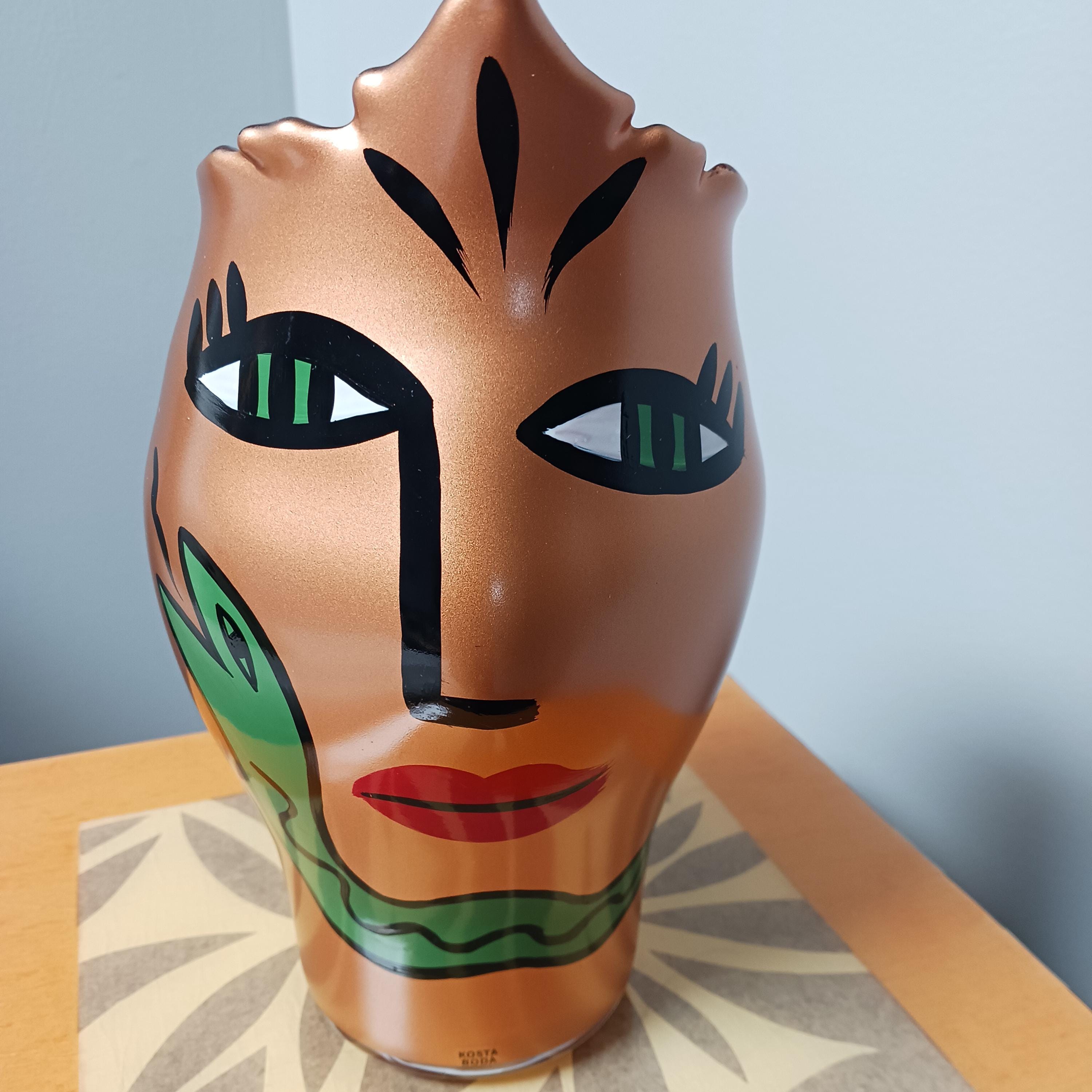 KOSTA BODA  婦人の顔のオブジェ KOSTA BODA 婦人の顔のオブジェ Kosta Boda Face - Etsy