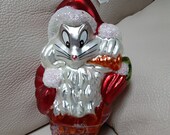 Christopher Radko 1995 Warner Brother 39 s for Looney Tunes Christmas Collection quot Bugs Santa quot Limited Edition of 5,000 with tag and box
