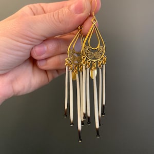 Porcupine Quill Dangle Earrings